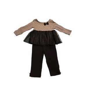 Swiggles Outfit 18 Months Tutu Girl Black and Gray